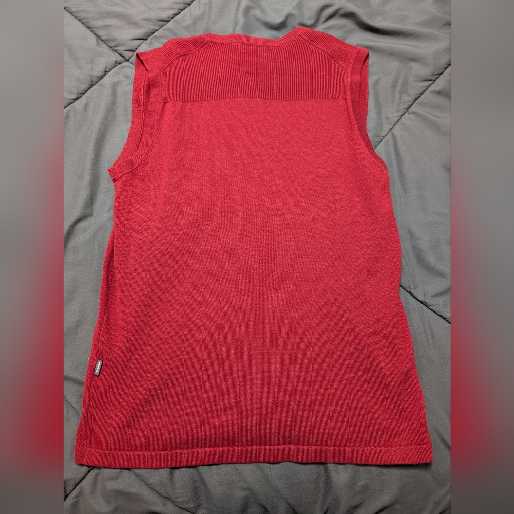 Mexx Red Sleeveless Cardigan Sweater